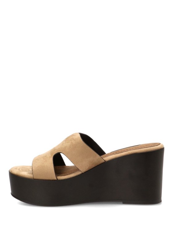 Zueco Luna Trend con cuña alta en antelina M6371