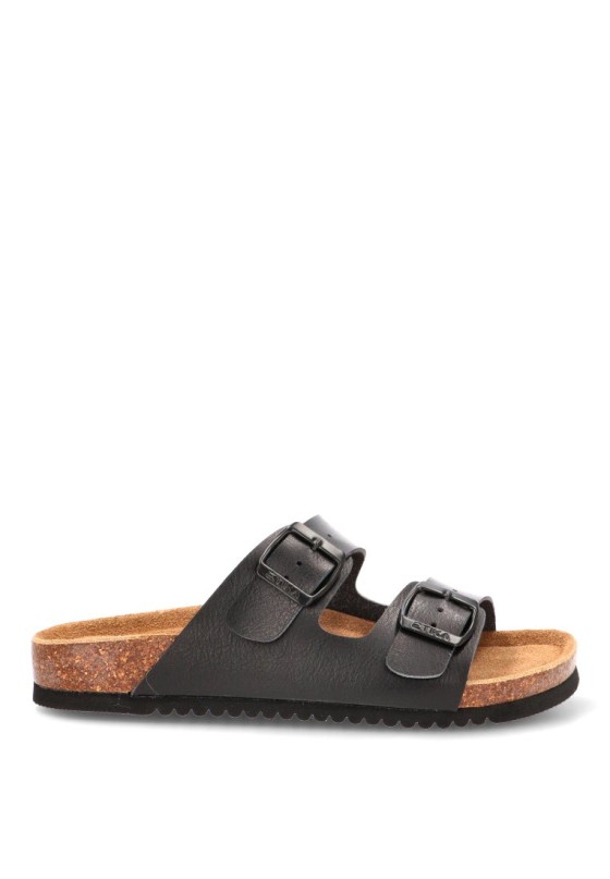 Sandalia negra de mujer ETIKA 10015