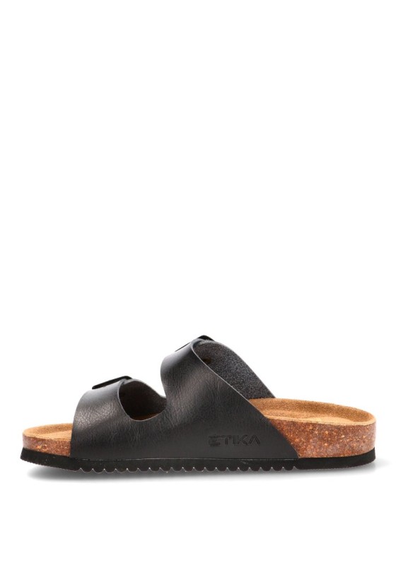 Sandalia negra de mujer ETIKA 10015