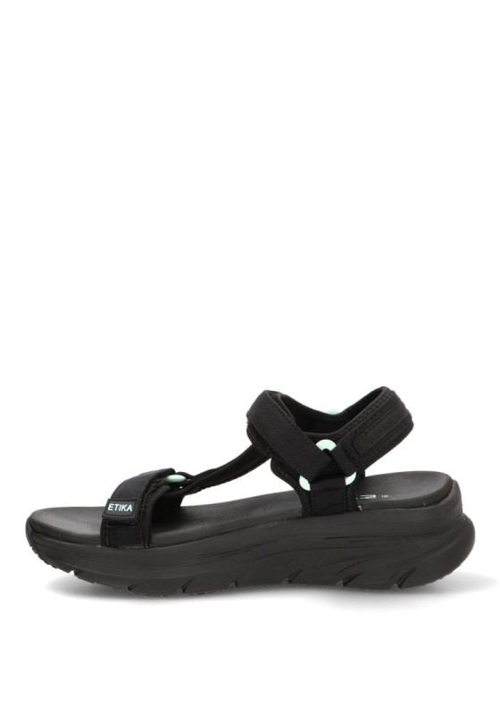 Sandalia negra de mujer ETIKA 40107