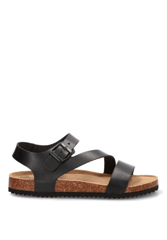 Sandalia negra de hombre ETIKA 41021