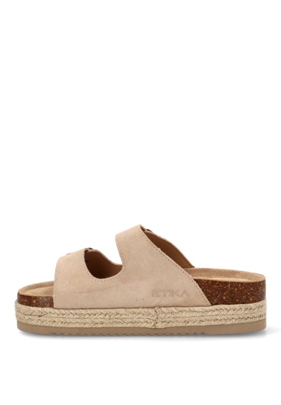 Sandalia beige de mujer ETIKA 10061
