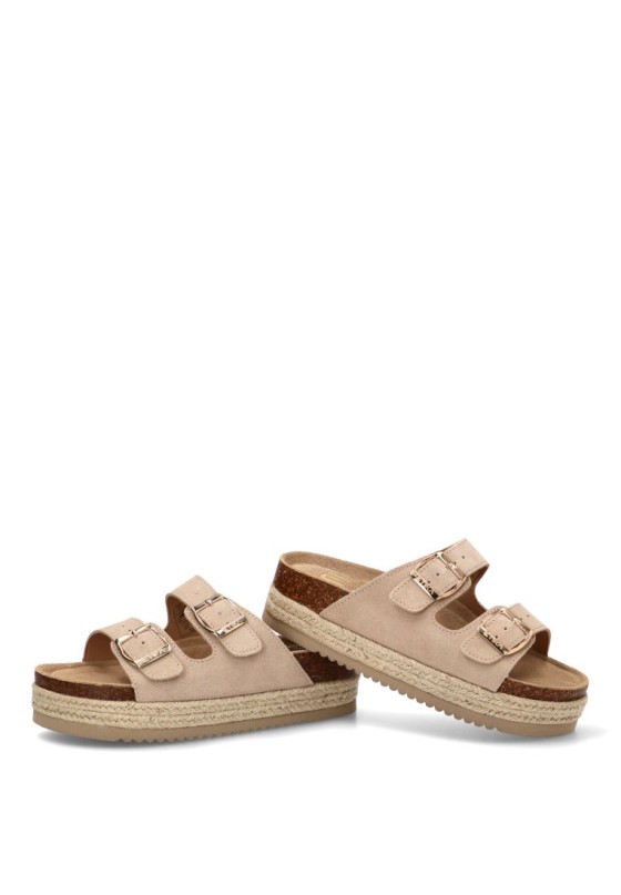 Sandalia beige de mujer ETIKA 10061