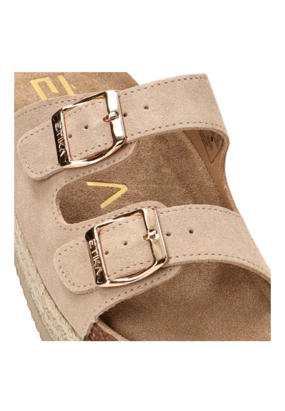 Sandalia beige de mujer ETIKA 10061
