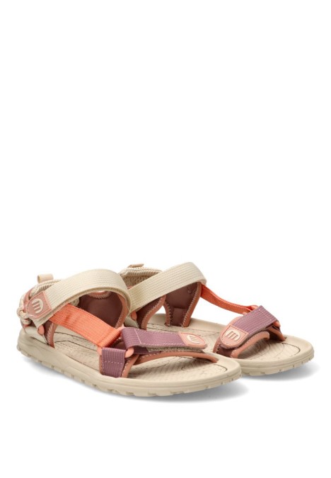 Sandalia teja con diseño barefoot de mujer MUSTANG 85517
