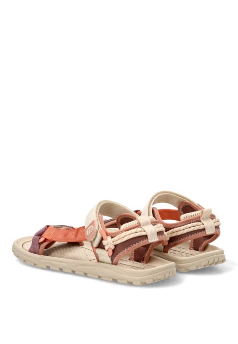 Sandalia teja con diseño barefoot de mujer MUSTANG 85517
