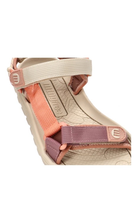 Sandalia teja con diseño barefoot de mujer MUSTANG 85517
