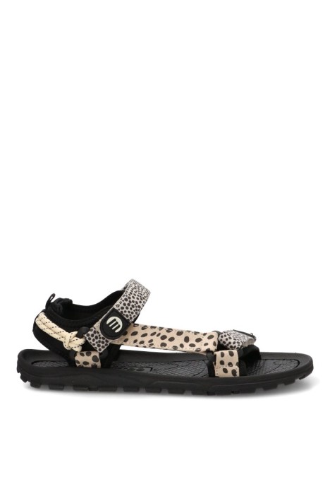 Sandalia negra de mujer MUSTANG modelo 85517