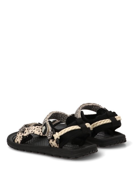 Sandalia negra de mujer MUSTANG modelo 85517
