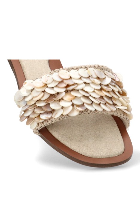 Sandalia natural de mujer LUNA TREND M6426