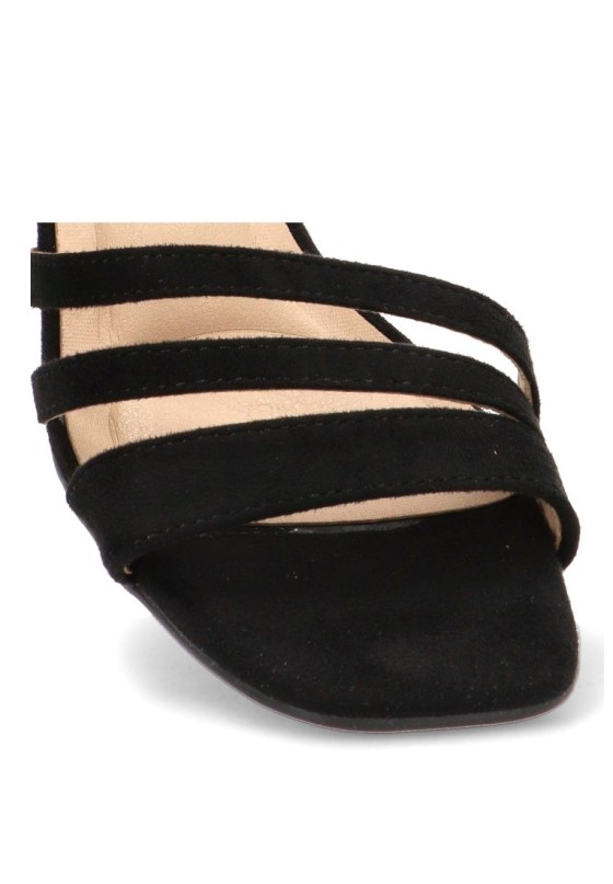 Sandalia negra de mujer BUONAROTTI DB2254
