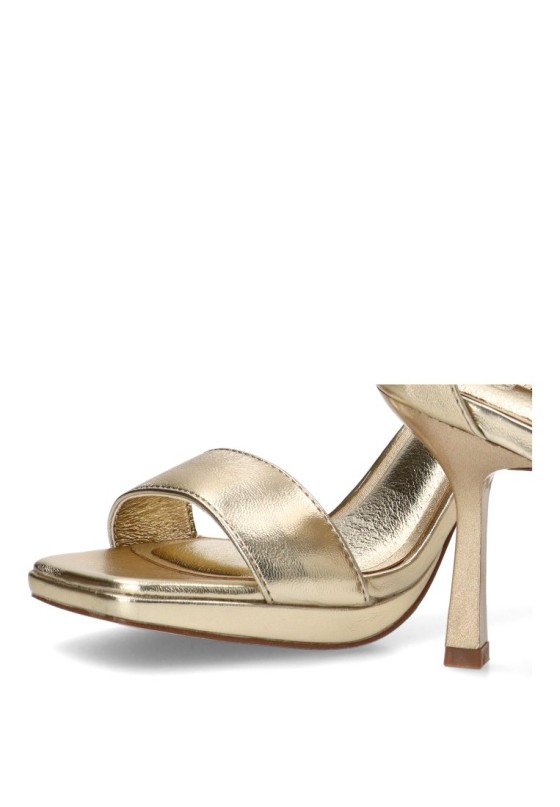 Sandalia oro de mujer BUONAROTTI NA2215 tacón alto