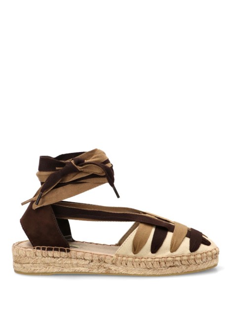Esparteña valenciana con suela plana de mujer LUNA TREND M6351