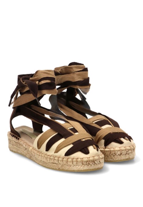 Esparteña valenciana con suela plana de mujer LUNA TREND M6351