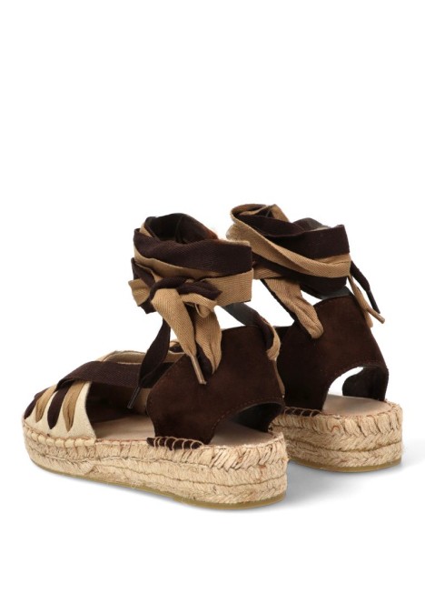 Esparteña valenciana con suela plana de mujer LUNA TREND M6351