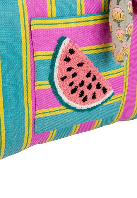 Bolsa de playa fucsia de mujer KBAS 1162601