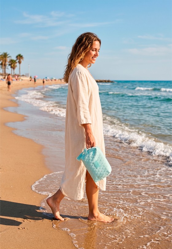 Neceser de mujer KBAS 2962602 aguamar textil