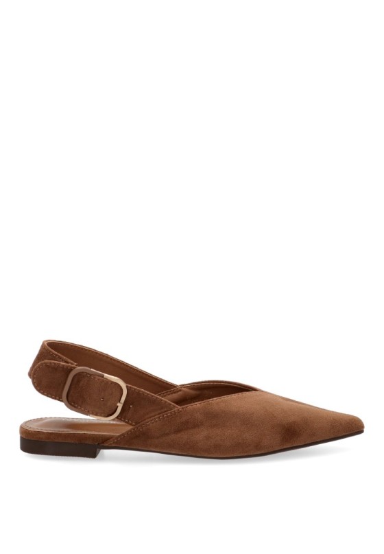 Salón camel de mujer IDEAL SHOES 9755