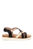Sandalia multicolor con hebilla y suela plana de mujer ARMONY 40023