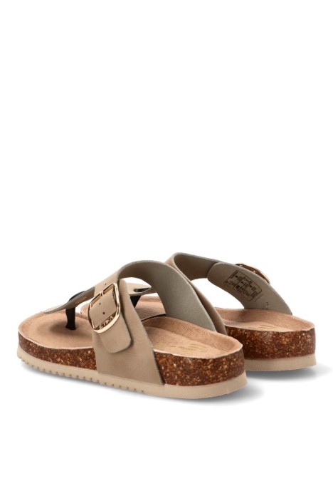 Sandalia beige de mujer ETIKA 10094