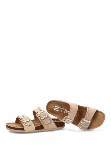 Sandalia beige de mujer ETIKA 10093