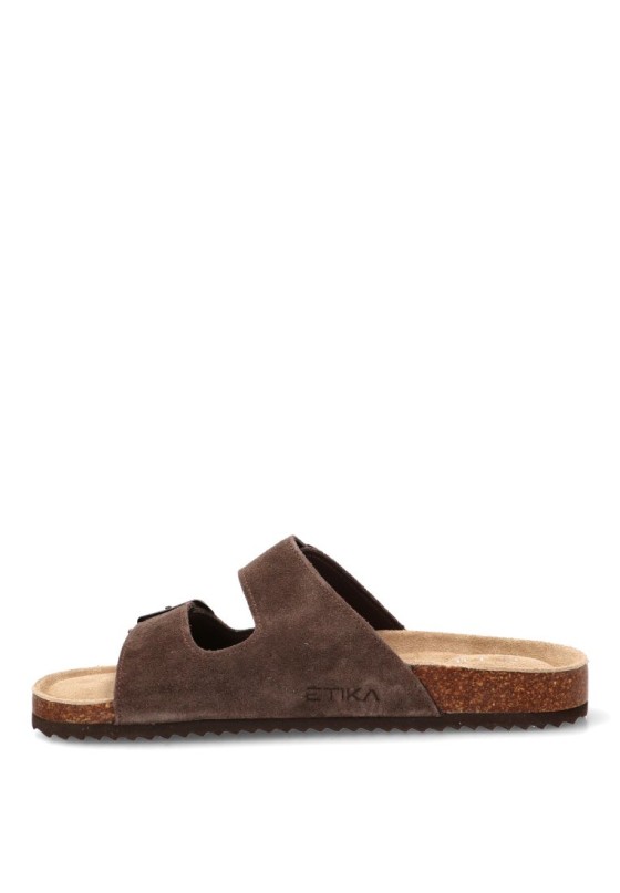 Sandalia chocolate de hombre ETIKA 41012
