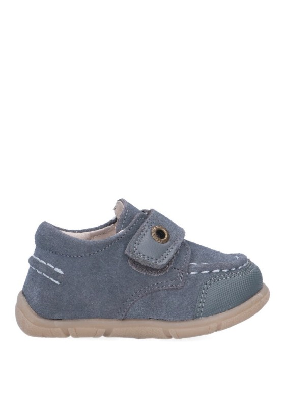 Nautico kiova mocasin de niño BUBBLE BOBBLE a2639 gris piel suela plana