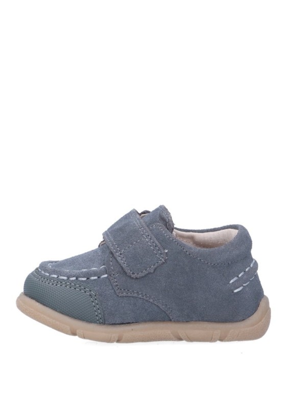 Nautico kiova mocasin de niño BUBBLE BOBBLE a2639 gris piel suela plana