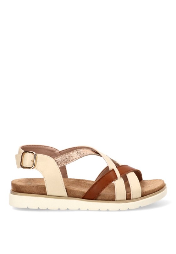 Sandalia con suela plana de mujer ARMONY 40023
