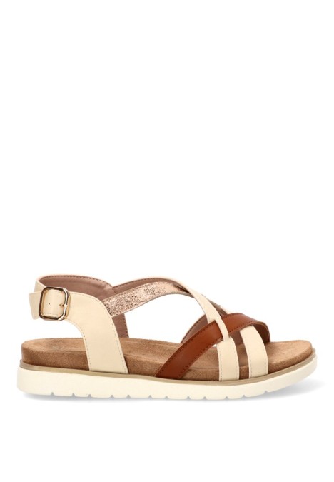 Sandalia con suela plana de mujer ARMONY 40023