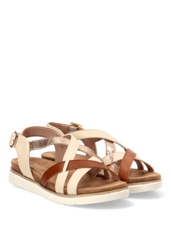 Sandalia con suela plana de mujer ARMONY 40023