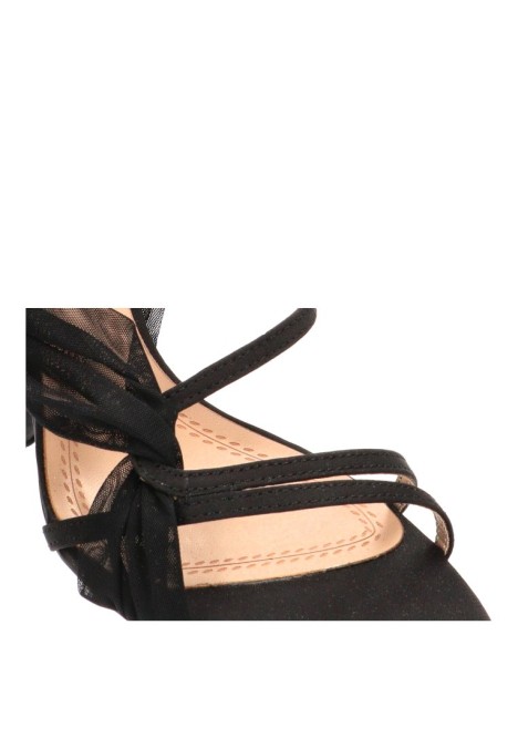 Sandalia negra de mujer LUNA TREND M5341