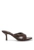 Sandalia pala marrón con tacón alto de mujer Luna Collection BP-5721