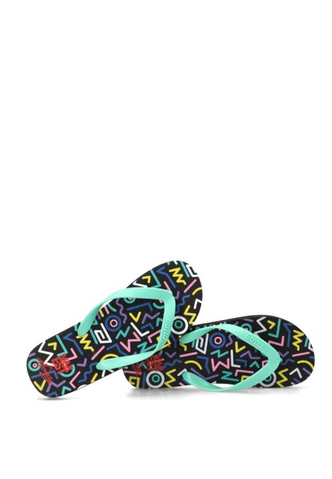 Sandalias de playa de dedo verdes para hombre MUSTANG 84896