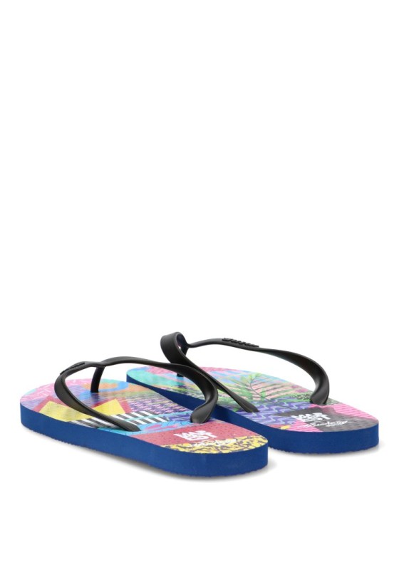 Chanclas sandalias de playa multicolor de hombre Mustang 84896
