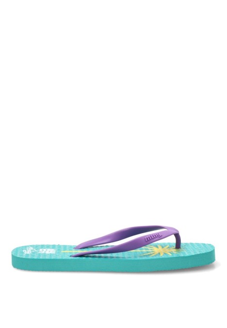 Sandalia de dedo de playa lila para mujer MUSTANG 60202