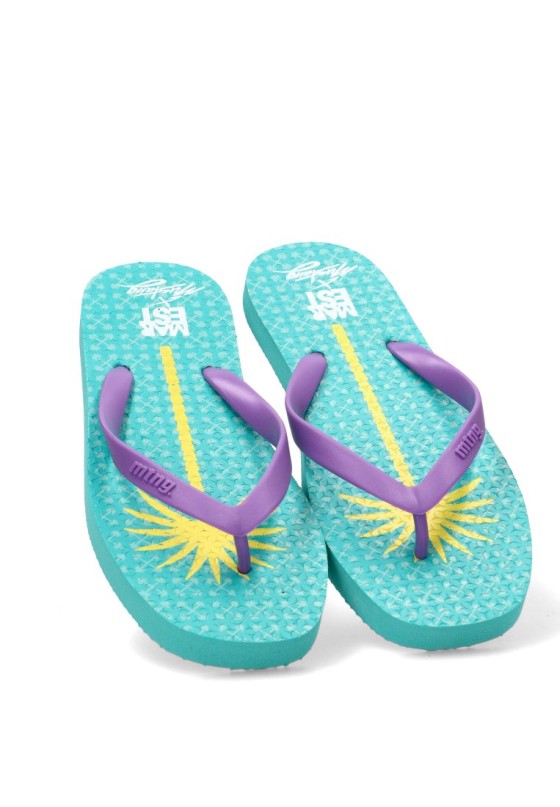 Sandalia de dedo de playa lila para mujer MUSTANG 60202