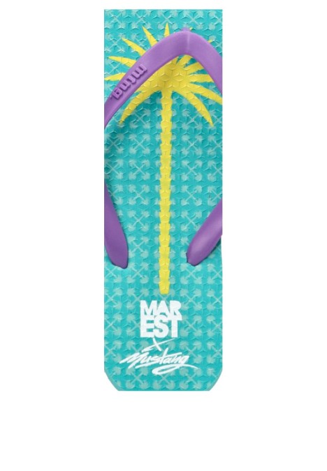 Sandalia de dedo de playa lila para mujer MUSTANG 60202