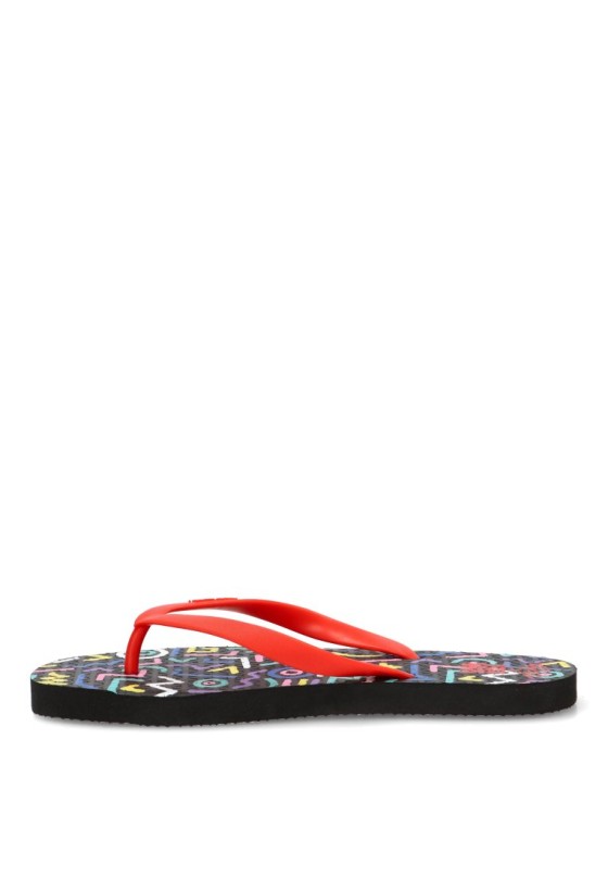 Sandalias de playa rojas para mujer MUSTANG 60202