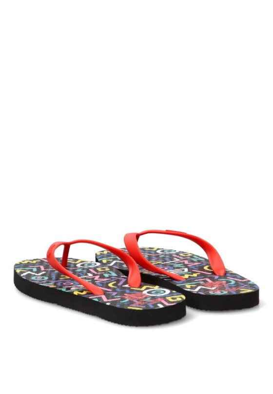 Sandalias de playa rojas para mujer MUSTANG 60202