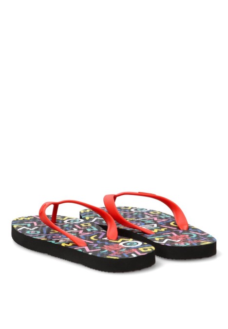 Sandalias de playa rojas para mujer MUSTANG 60202