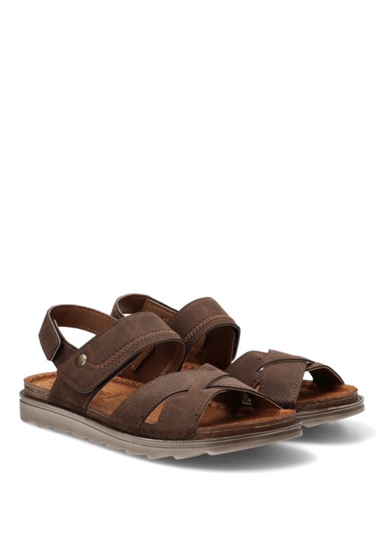 Sandalia marrón de hombre Luna Collection BU12