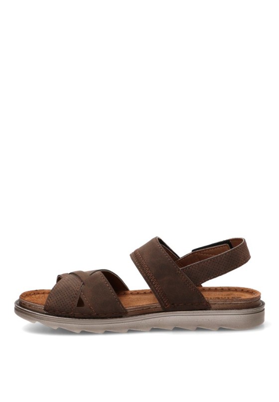 Sandalia marrón de hombre Luna Collection BU12