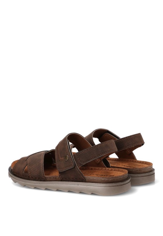 Sandalia marrón de hombre Luna Collection BU12