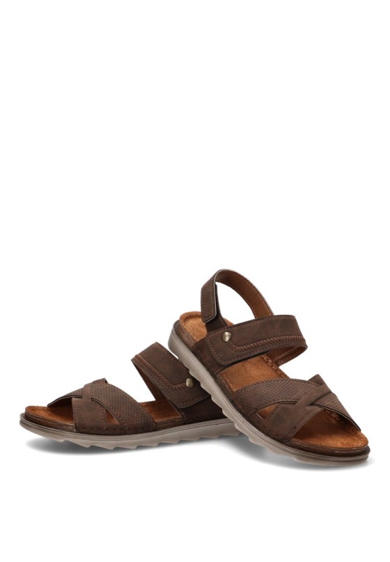 Sandalia marrón de hombre Luna Collection BU12