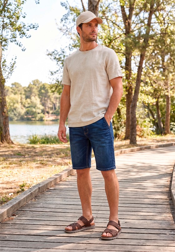 Sandalia marrón de hombre Luna Collection BU12