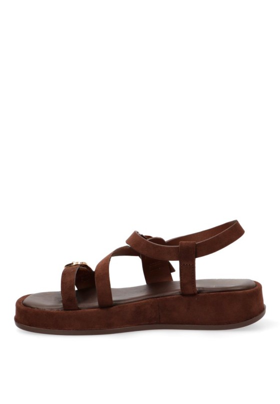 Sandalia Luna Collection con tiras y hebillas HG-5684