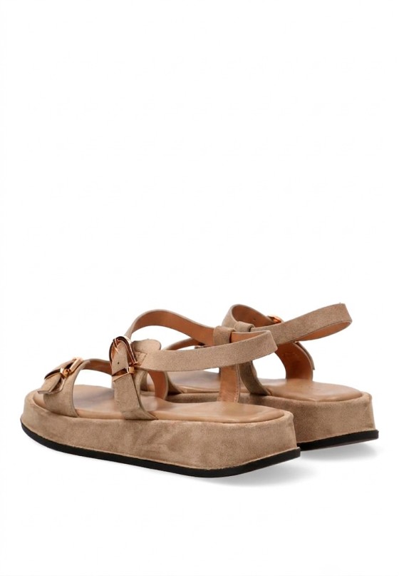 Sandalia kakhi de mujer Luna Collection HG-5684