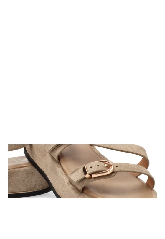 Sandalia kakhi de mujer Luna Collection HG-5684