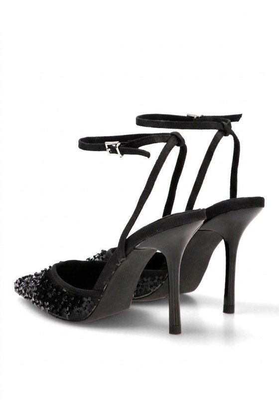 Salón negro de mujer LUNA TREND M6191 tacón alto